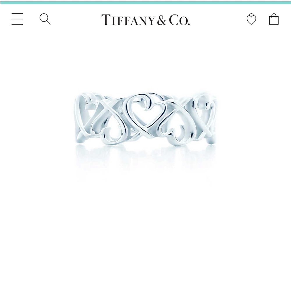 Tiffany & Co. Loving Heart Band Ring.